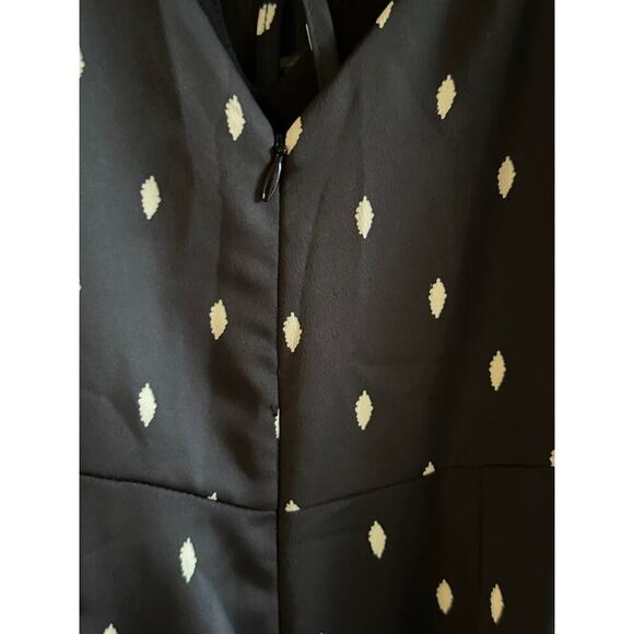 Veronica M. Black Polka Dot Spaghetti Straps Wrap Dress Size XS - Picture 4 of 5